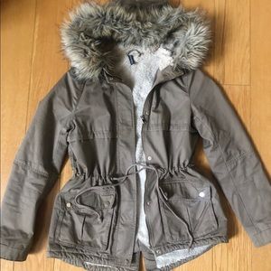 H&M faux fur coat